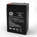Batería de repuesto de sellada ácido-plomo HKbil 3FM4.5L 6V 5Ah