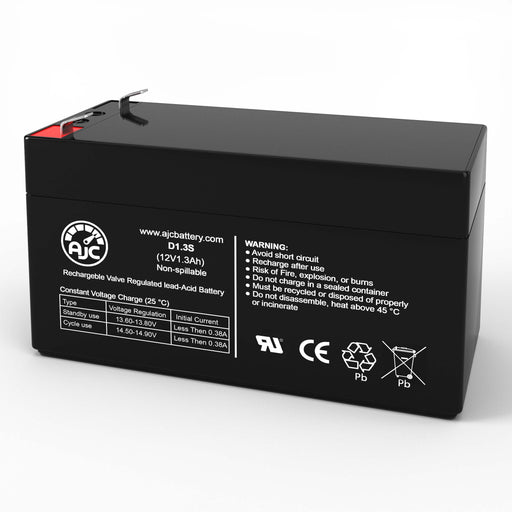 Batería de repuesto de sellada ácido-plomo Toyo 6FM1.3 12V 1.3Ah
