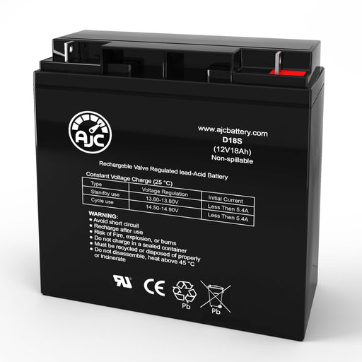 Batería de repuesto de alarma Fire-Lite ECC-125DAE 12V 18Ah