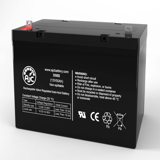 Batería de repuesto de sellada ácido-plomo Power-Sonic PHR-12200 12V 55Ah