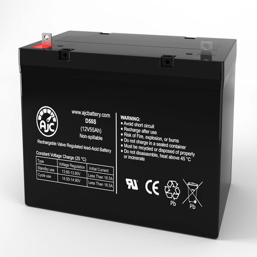 Batería de repuesto para silla de ruedas National Power C55A 12V 55Ah