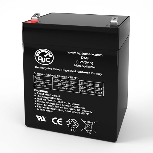 Batería de repuesto de sellada ácido-plomo B&B HR5.5-12-F2 12V 5Ah