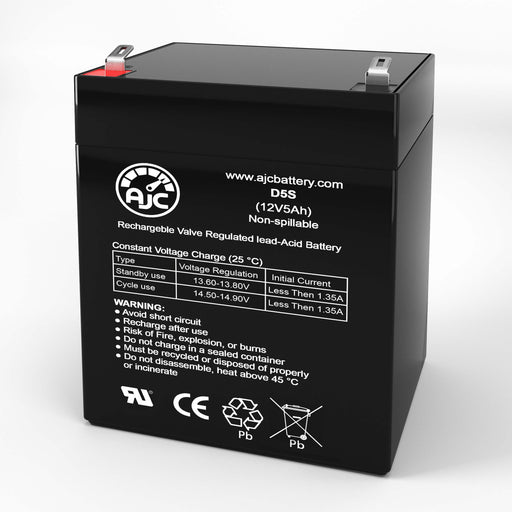 Batería de repuesto de sellada ácido-plomo Power Kingdom PS4-12 12V 5Ah