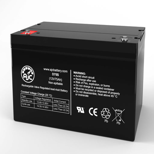 Batería de repuesto de sellada ácido-plomo Vision 6FM75D-X 6 FM 75D-X 12V 75Ah