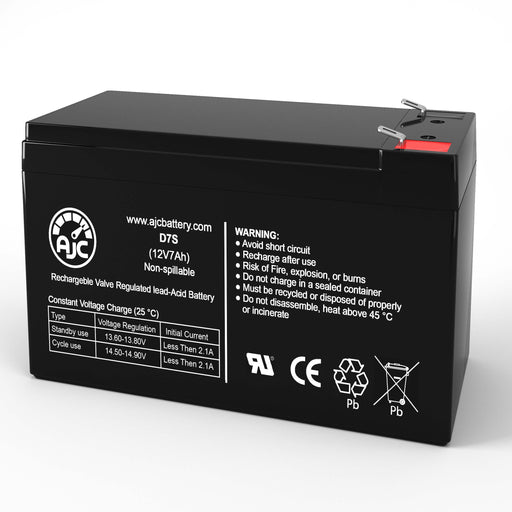 Batería de repuesto de sellada ácido-plomo IBT Technologies BT7-12-F2 12V 7Ah