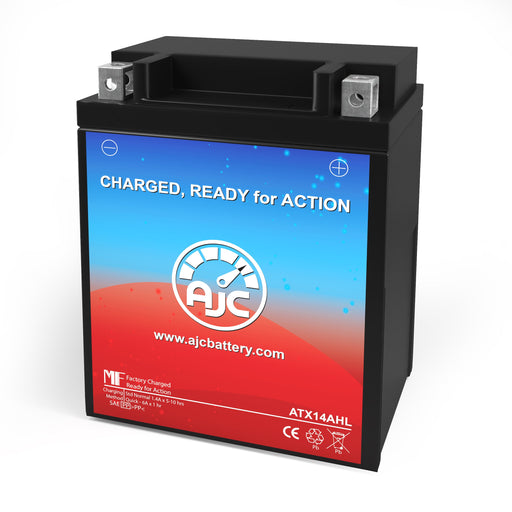 Batería de repuesto para deportes de motor Chrome Battery YB14L-A2