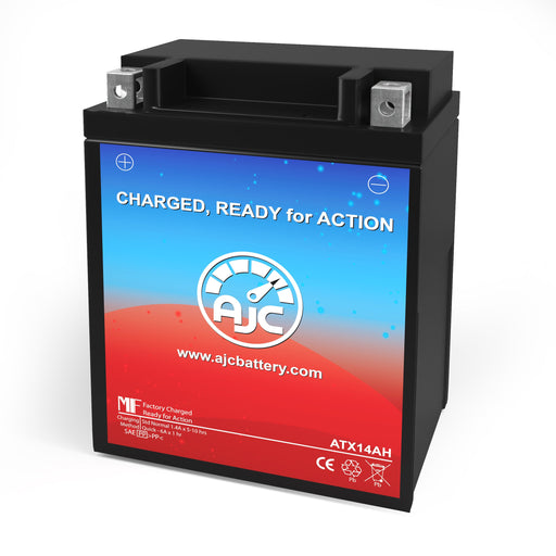 Batería de repuesto para deportes de motor Chrome Battery YB14A-A2